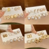 Bông tai ngọc trai hoa pháp retro thanh lịch - Phụ kiện thời trang cao cấp cho nữ, giá chỉ 53.580 VND