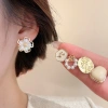 Bông tai ngọc trai hoa pháp retro thanh lịch - Phụ kiện thời trang cao cấp cho nữ, giá chỉ 53.580 VND 4