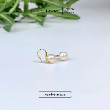 Bông Tai Ngọc Trai Nước Ngọt Dáng Gót Hài Bạc S925 - Pearl Farm Giá 415.000 đ giảm 99.600 đ