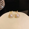Bông tai ngọc trai tam giác chéo thời trang - Quà tặng sang trọng, 24.200₫ 7