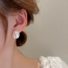 Bông Tai Ngọc Trai Vintage Thanh Lịch Tối Giản - Trang Sức Nữ Hàng Ngày Giá 37.6k 7