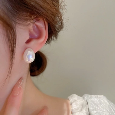 Bông Tai Ngọc Trai Vintage Thanh Lịch Tối Giản - Trang Sức Nữ Hàng Ngày Giá 37.6k