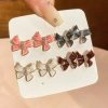 Bông tai nơ kim cương sang trọng, phụ kiện thời trang nữ, giảm còn 79.827₫ 10
