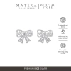 Bông tai Nơ ren MATERA khuyên bạc S925 ngọt ngào nữ tính MBT25 - Giá ưu đãi 612k