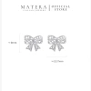 Bông tai Nơ ren MATERA khuyên bạc S925 ngọt ngào nữ tính MBT25 - Giá ưu đãi 612k 2