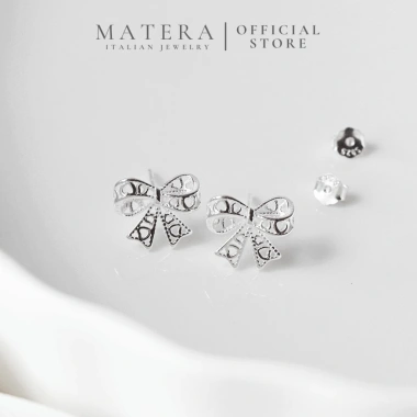 Bông tai Nơ ren MATERA khuyên bạc S925 ngọt ngào nữ tính MBT25 - Giá ưu đãi 612k 7 Bông tai Nơ ren MATERA khuyên bạc S925 ngọt ngào nữ tính MBT25 - Giá ưu đãi 612k 7