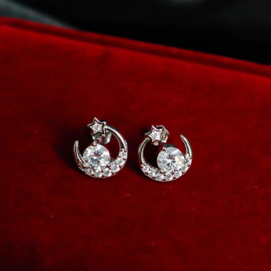 Bông tai nữ bạc kim Moissanite 5 ly - Kiểm định GRA LAVESTA KC78 Moon Star, giảm còn 680.000₫ 5 Bông tai nữ bạc kim Moissanite 5 ly - Kiểm định GRA LAVESTA KC78 Moon Star, giảm còn 680.000₫ 5