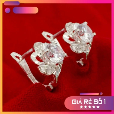 Bông tai nữ Bạc Quang Thản khuyên sát tai – thời trang sang trọng, phù hợp mọi lứa tuổi, giá chỉ 390.000₫