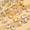 Bông Tai Nữ Bản To Dày Nhựa - Phong Cách Cá Tính Âu Mỹ, Đi Chơi & Tiệc, 22.500₫ 2