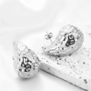 Bông Tai Nữ Bản To Dày Nhựa - Phong Cách Cá Tính Âu Mỹ, Đi Chơi & Tiệc, 22.500₫ 7