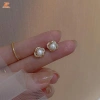 Bông tai nữ cao cấp zircon & ngọc trai - Không gây dị ứng, giá 36,960₫