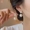 Bông tai nữ cao cấp zircon & ngọc trai - Không gây dị ứng, giá 36,960₫ 6