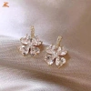 Bông tai nữ cao cấp zircon & ngọc trai - Không gây dị ứng, giá 36,960₫ 11