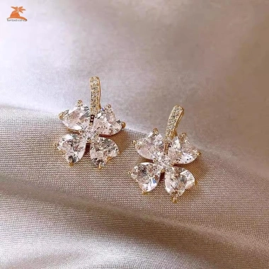 Bông tai nữ cao cấp zircon & ngọc trai - Không gây dị ứng, giá 36,960₫ 11