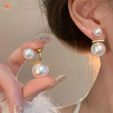 Bông tai nữ cao cấp zircon & ngọc trai - Không gây dị ứng, giá 36,960₫ 17
