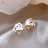 Bông tai nữ cao cấp zircon & ngọc trai - Không gây dị ứng, giá 36,960₫ 22