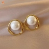 Bông tai nữ cao cấp zircon & ngọc trai - Không gây dị ứng, giá 36,960₫ 24