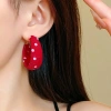 Bông tai nữ chấm bi tròn phong cách vintage tối giản phụ kiện cao cấp đa năng giảm giá 22% 7