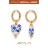 Bông tai nữ dáng thả hoa văn cổ điển Antiques Jesmee Gốm sứ thủ công, giá 219k 2