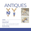 Bông tai nữ dáng thả hoa văn cổ điển Antiques Jesmee Gốm sứ thủ công, giá 219k 3