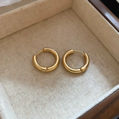 Bông tai nữ hình tròn vintage sang trọng, thời thượng, đa năng, cao cấp 7
