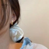 Bông Tai Nữ Luimo SBS Thép Không Gỉ Vuông Tính Khí - Quà Sinh Nhật 22k Giá Sốc 4