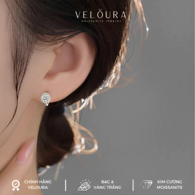 Bông tai nữ Moissanite 1 Carat VEL0URA chính hãng - Mặt tròn cao cấp GRA VJKT012, giá ưu đãi 1,225,000 VNĐ 7 Bông tai nữ Moissanite 1 Carat VEL0URA chính hãng - Mặt tròn cao cấp GRA VJKT012, giá ưu đãi 1,225,000 VNĐ 7