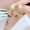 Bông tai nữ phong cách phóng đại sang trọng, vòng tròn độc đáo Q9G3 giá ưu đãi 37.866 VND