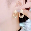 Bông tai nữ phong cách phóng đại sang trọng, vòng tròn độc đáo Q9G3 giá ưu đãi 37.866 VND 3