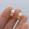 Bông tai nữ retro hoa tulip độc đáo - Trang sức sang trọng ánh sáng lấp lánh 6DV4