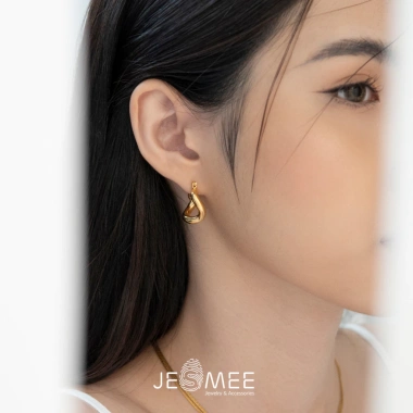 Bông tai nữ titanium mạ vàng Gul Hoops Jesmee - Quyến rũ, chỉ 259.000₫