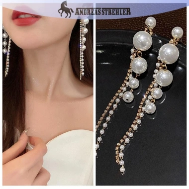 Bông Tai Nữ Vintage Pha Lê Mô Phỏng Ngọc Trai Full Pha Lê - Giá Ưu Đãi 50.712 VND