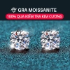 Bông Tai OIYIY Moissanite 3-6.5mm Kim Cương, Bạc 925, Không Đen Không Mờ, Nam Nữ – 199k