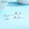Bông Tai OIYIY Moissanite 3-6.5mm Kim Cương, Bạc 925, Không Đen Không Mờ, Nam Nữ – 199k 8