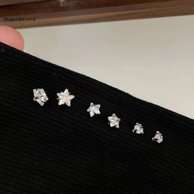 Bông tai pha lê ngôi sao Hàn Quốc - Trang sức zircon cho bé gái, giảm 20% 6