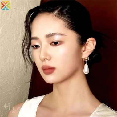Bông tai retro giọt nước ngọc trai đa năng, nhẹ sang, phù hợp đầm, giá 47.317₫