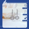 Bông tai Swarovski hoa tai dancing đá tròn sang trọng, nữ tính - Giá ưu đãi 770.000đ