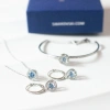 Bông tai Swarovski hoa tai dancing đá tròn sang trọng, nữ tính - Giá ưu đãi 770.000đ 5