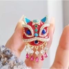 Bông tai thổ cẩm Trung Hoa đỏ - Phụ kiện sang trọng cho corsage, giảm giá 63.955₫ 2