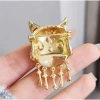 Bông tai thổ cẩm Trung Hoa đỏ - Phụ kiện sang trọng cho corsage, giảm giá 63.955₫ 4