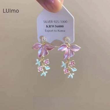 Bông tai thời trang LUImo màu sắc đa dạng, thiết kế độc đáo dopamine, phụ kiện mùa hè giảm giá 38,500₫