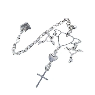 Bông tai trái tim dây xích phong cách Punk Gothic zircon - giảm giá 51.260 VND, giá gốc 64.588 VND 3 Bông tai trái tim dây xích phong cách Punk Gothic zircon - giảm giá 51.260 VND, giá gốc 64.588 VND 3