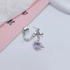 Bông tai trái tim dây xích phong cách Punk Gothic zircon - giảm giá 51.260 VND, giá gốc 64.588 VND 4
