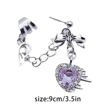 Bông tai trái tim dây xích phong cách Punk Gothic zircon - giảm giá 51.260 VND, giá gốc 64.588 VND 8 Bông tai trái tim dây xích phong cách Punk Gothic zircon - giảm giá 51.260 VND, giá gốc 64.588 VND 8