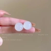 Bông tai viên tròn nhiều màu Hàn Quốc cá tính, dễ phối đồ - 27.000đ 3