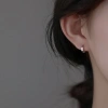 Bông tai vòng bạc LYRIA 925 - Thiết kế tối giản mặt trời và mặt trăng, bông tai mịn cho nữ, quà Tết Ngọ 2.026 giá 79.999đ 2