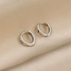 Bông tai vòng bạc LYRIA 925 - Thiết kế tối giản mặt trời và mặt trăng, bông tai mịn cho nữ, quà Tết Ngọ 2.026 giá 79.999đ 4