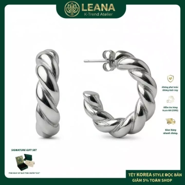 Bông Tai Xoắn Ốc DANA Thiết Kế Tinh Tế, Thời Trang, An Toàn Cho Da – Giá Ưu Đãi 429.000₫