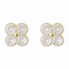 Bông tai zircon hình cỏ bốn lá - Quà tặng Lễ Tình Nhân, giảm giá 20% chỉ 37.967₫ 8