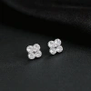 Bông tai zircon hình cỏ bốn lá - Quà tặng Lễ Tình Nhân, giảm giá 20% chỉ 37.967₫ 10